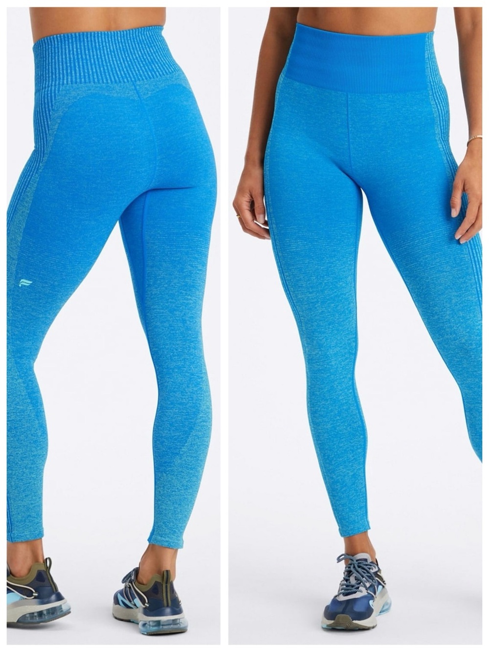 Fabletics Ombre Seamless Ultra High-Waisted Legging, Lake / Faded Lime sz. S